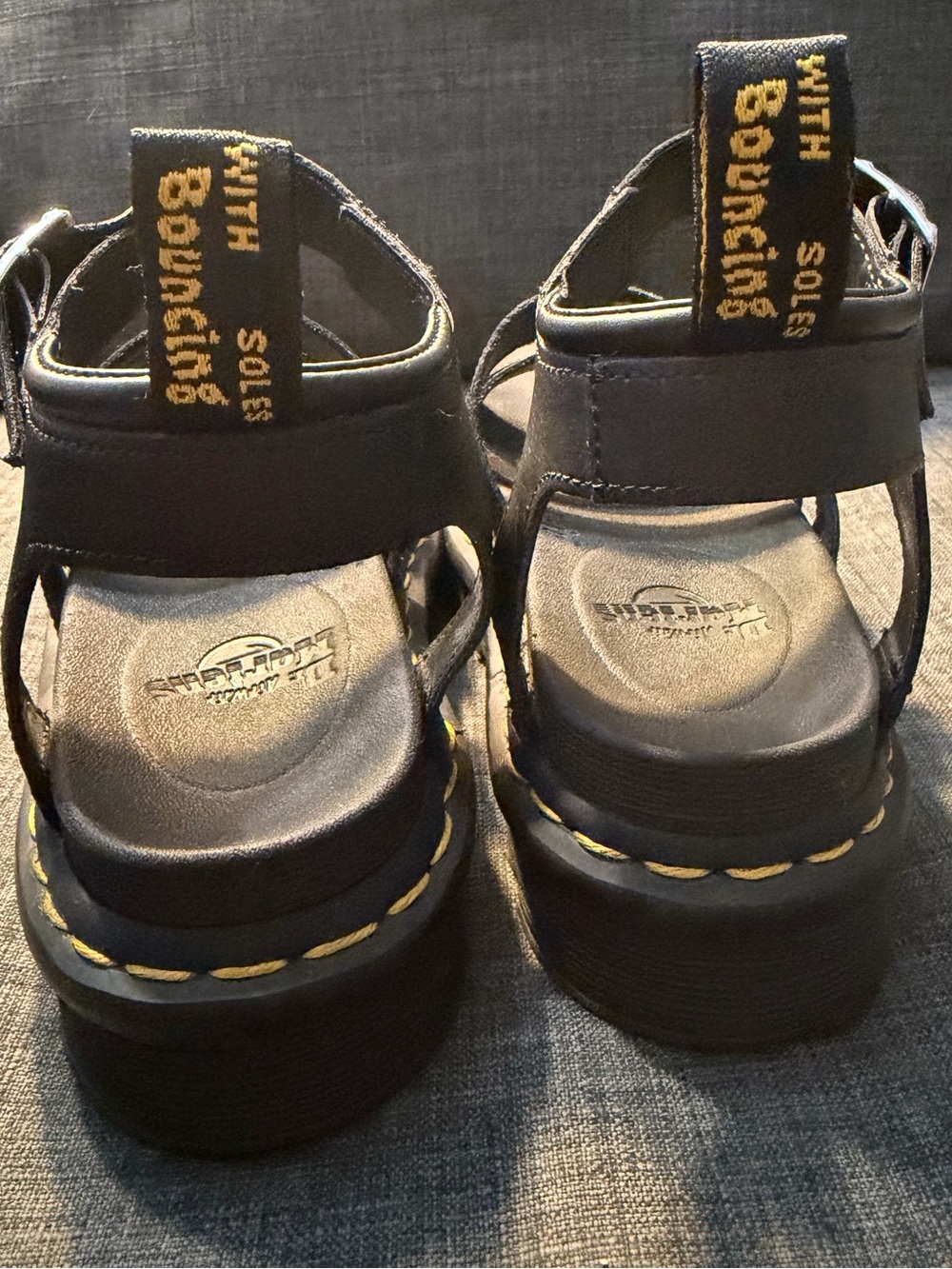 Dr. Martens Women's Black Leather Sandals - Picture 3 of 10